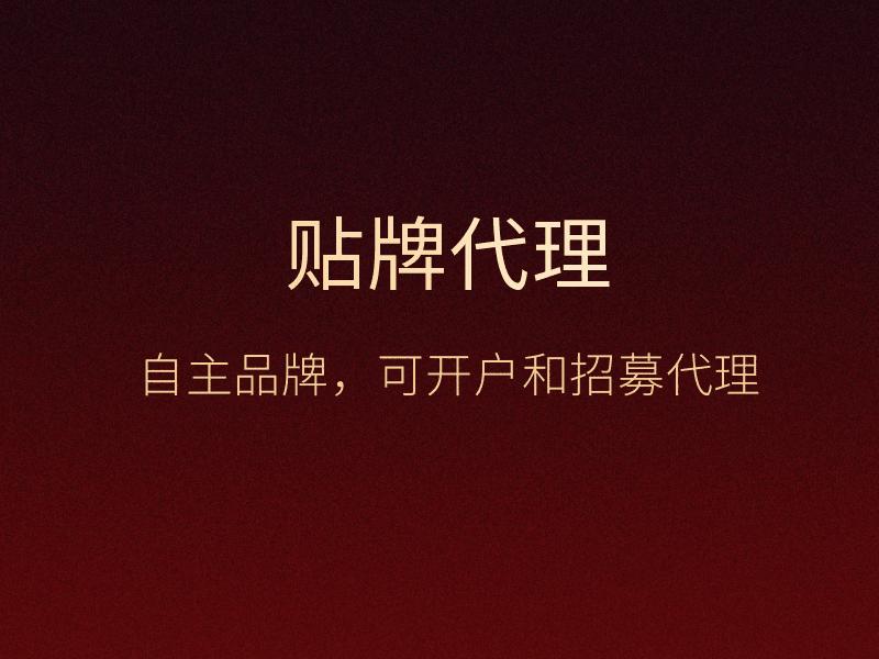 贴牌代理说明